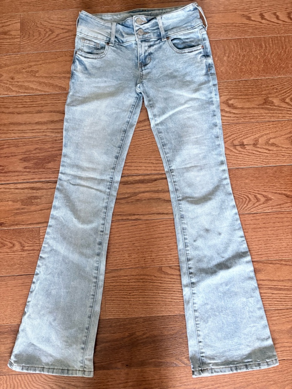 Pacsun Light Blue Double-Button Low-Rise Jeans